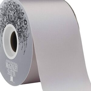 *(50 Yards Of Silver-White 2.5" Inch Wide Acetate Satin Ribbon)*